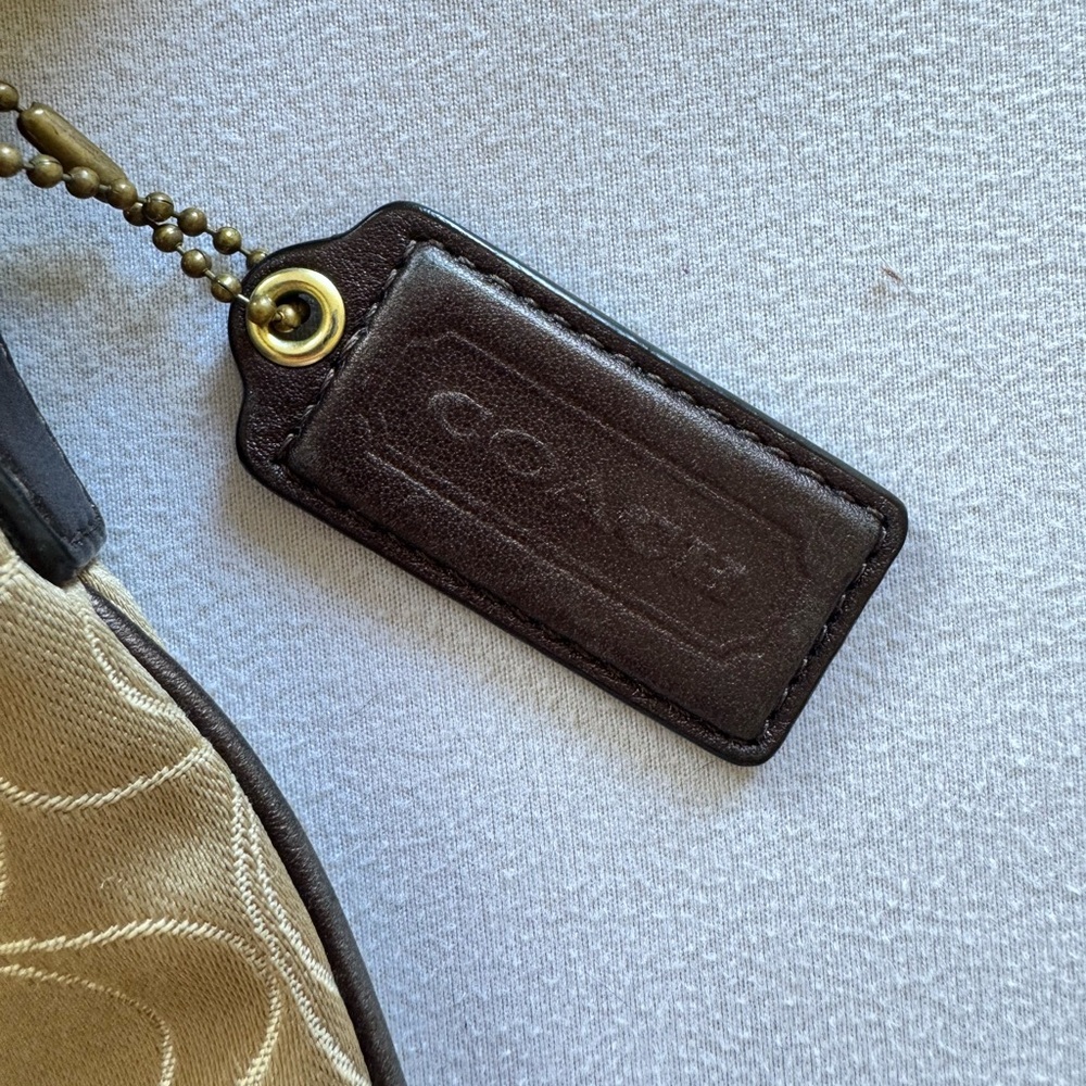 Coach Beige Signature Crossbody Bag - Picture 4 of 5